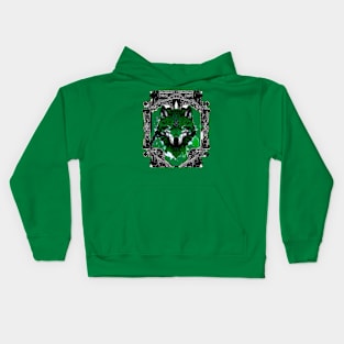 Wolf Green Kids Hoodie